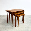 set 3 parker mid century nesting tables