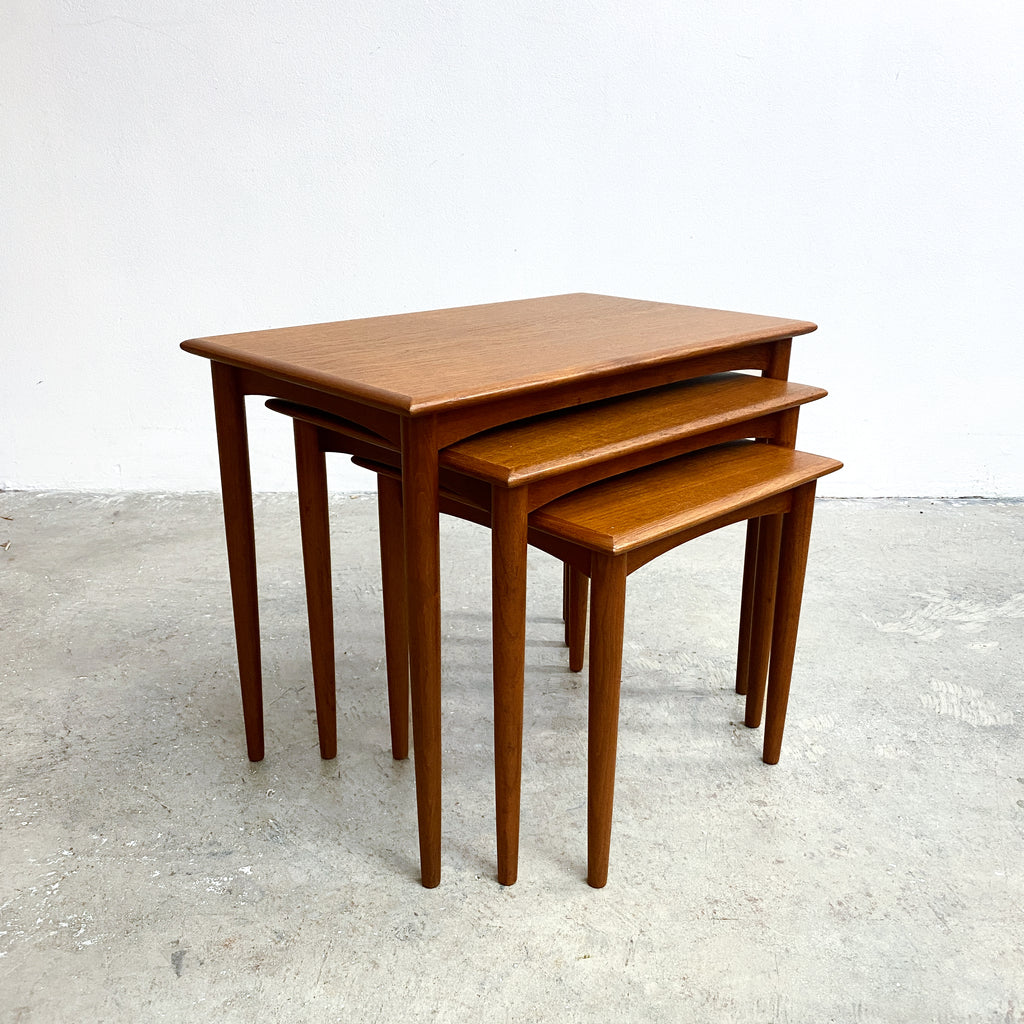 set 3 parker mid century nesting tables
