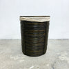 Pencil Cane Laundry Basket With Liner and Lid