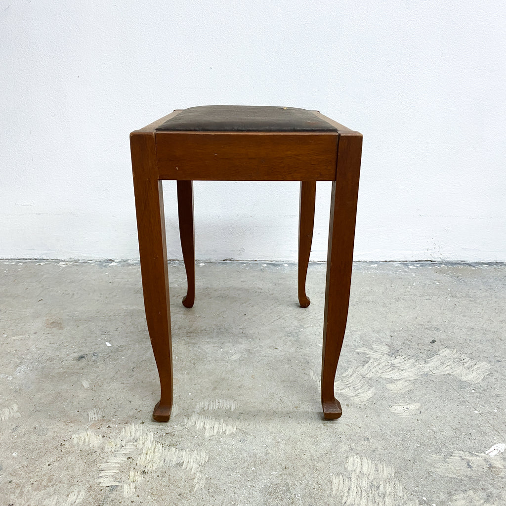 Vintage Wooden Piano Stool