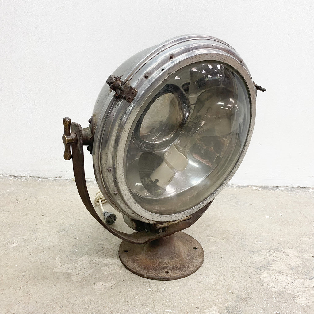 Vintage Polished Chrome Search Light