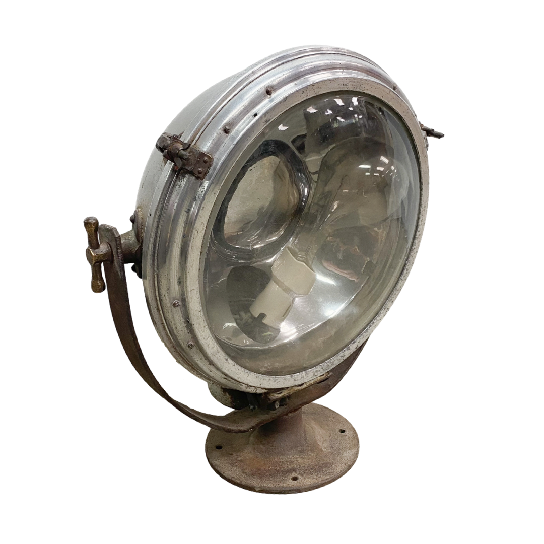 Vintage Polished Chrome Search Light