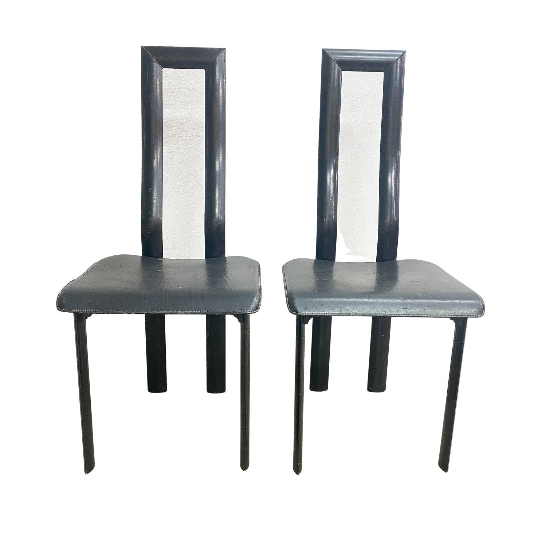 Post Modern 1980's Antonella Mosca Regina Dining Chairs for Ycami Collection
