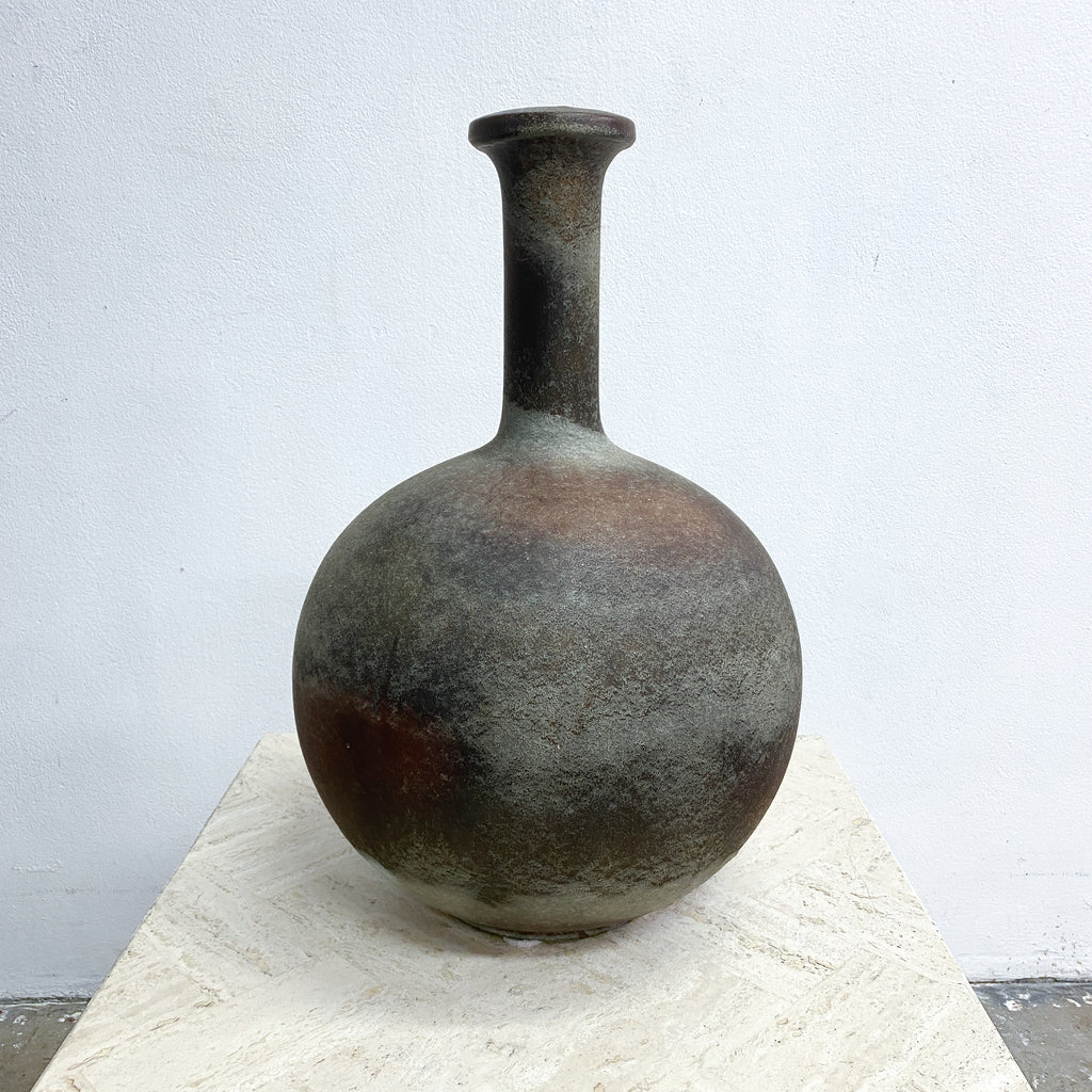 Post Modern Large Ceramic Mottled Finish Lamp Base