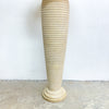 Post Modern 1980s Sculptural Ribbed Plaster Floor Lamp
