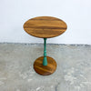 Post Modern Side Table Painted Steel and Wood