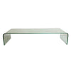 Post Modern Curved Glass Italian Style Coffee Table
