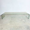 Post Modern Curved Glass Italian Style Coffee Table