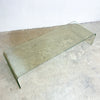Post Modern Curved Glass Italian Style Coffee Table