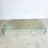 Post Modern Curved Glass Italian Style Coffee Table