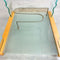 Post Modern Italian Wavy Glass And Blondewood Drinks Trolley