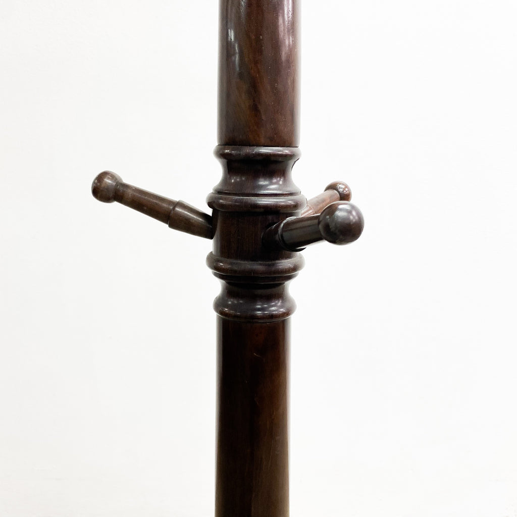 Post modern 1990s Rosewood Hat And Coat Stand