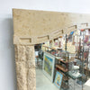 Postmodern 1980s-1990s Fossil Stone Wall Mirror