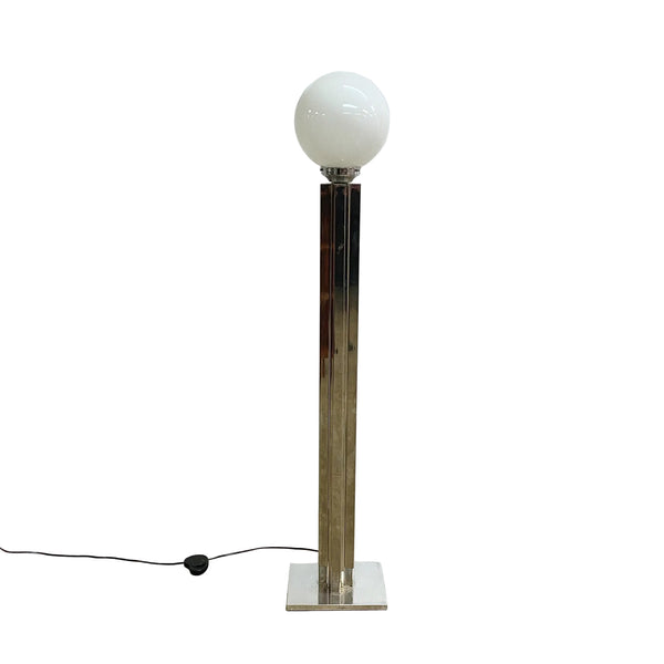 Post modern Glass And Chrome Floor Lamp