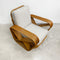 Mid Century Pretzel 6 Strand Lounge Chair - Recently Upholstered