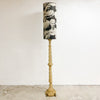 1940s Rare Alabaster Twisted Column Floor Lamp Base