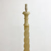 1940s Rare Alabaster Twisted Column Floor Lamp Base