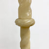 1940s Rare Alabaster Twisted Column Floor Lamp Base