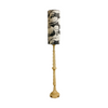 1940s Rare Alabaster Twisted Column Floor Lamp Base
