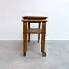 Rare Mid Century Formed Plywood Drinks Trolley Bar Cart