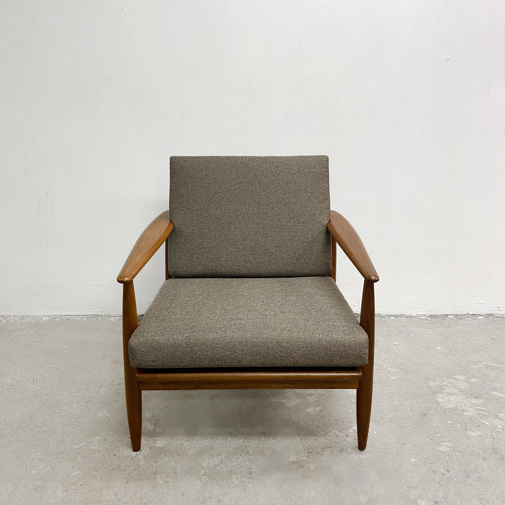 Rare Mid Century Parker Nordic Wrap Around Low Back Armchair - Restored