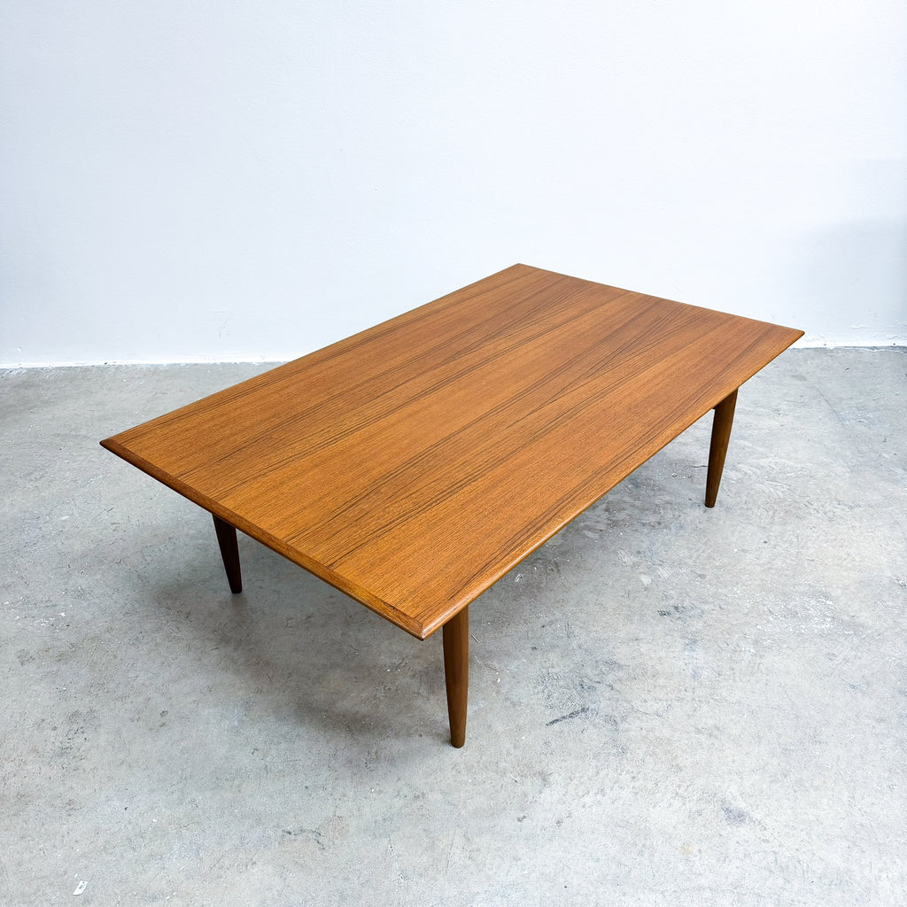 Rare Mid Century Parker Teak Coffee Table Model 117 - Restored With Shellac Finish