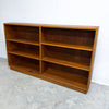 Rare Mid Century Solid Hardwood Shelves Fronted With Tasmanian Oak Detail