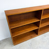 Rare Mid Century Solid Hardwood Shelves Fronted With Tasmanian Oak Detail