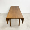Rare Mid Century Tasmanian Blackwood Pembroke Extension Dining Table