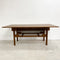 Rare Mid Century Tasmanian Blackwood Pembroke Extension Dining Table