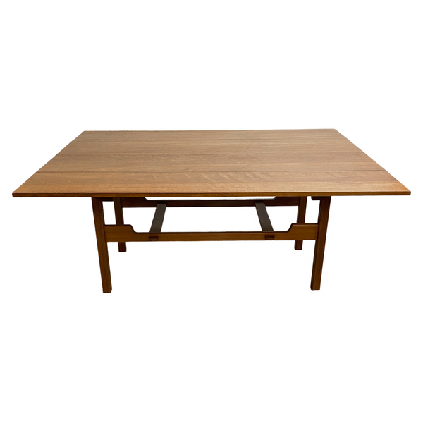 Rare Mid Century Tasmanian Blackwood Pembroke Extension Dining Table