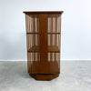 Rare Mid Century Teak Revolving Book Shelves