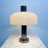 Rare Oslo Mid Century 'Mushroom' Lamp With Chrome Pillar Base 1970s