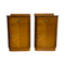 Rare Pair Of Art Deco Birch And Walnut Bedside Cabinets