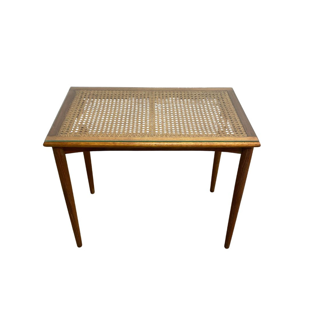 Rattan Top Side Table