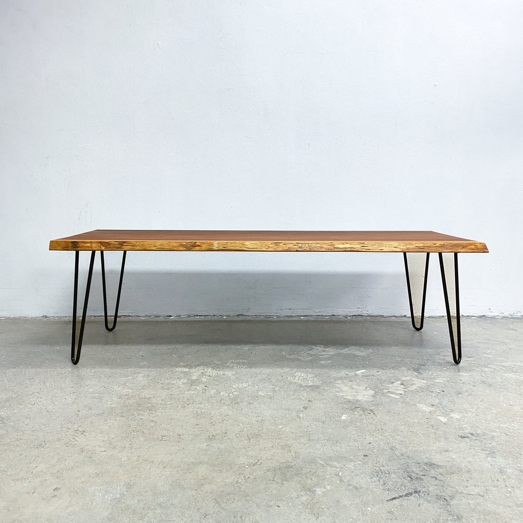 Reclaimed Live Edge Slab Coffee Table