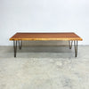 Reclaimed Live Edge Slab Coffee Table