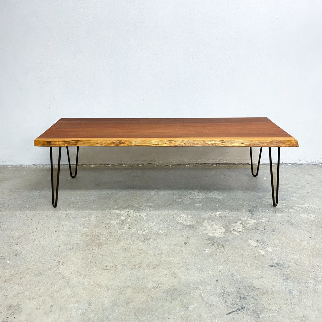 Reclaimed Live Edge Slab Coffee Table