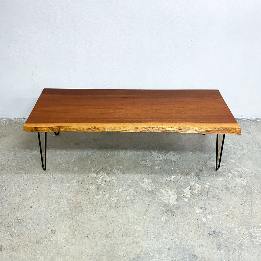 Reclaimed Live Edge Slab Coffee Table