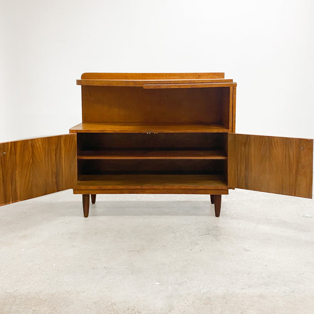 Restored Australian Walnut Bar Cabinet