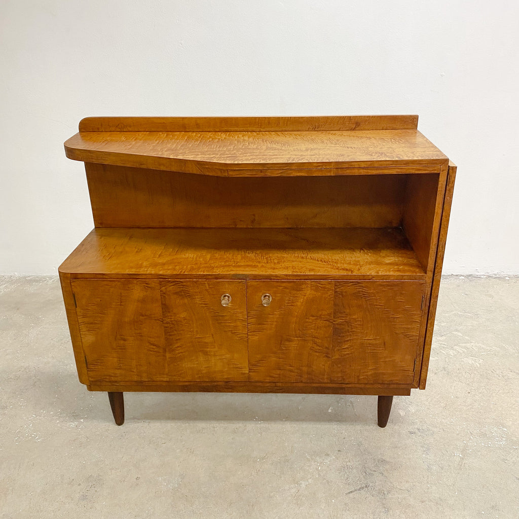 Restored Australian Walnut Bar Cabinet