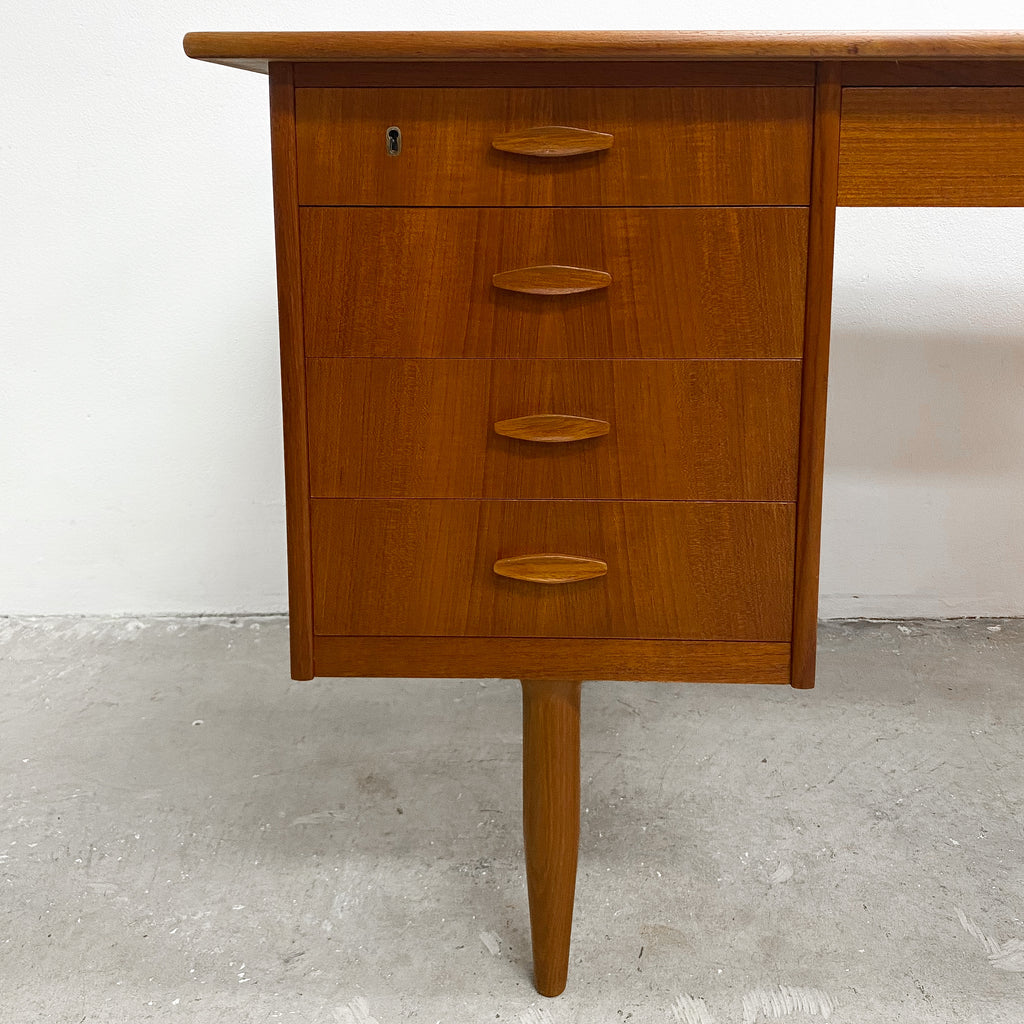 Restored Danish Mid Century Teak Desk