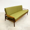 Restored Mid Century Teak Fler Three Seater Daybed Sofa Lounge