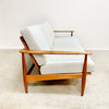 Restored Mid Century Parker 110 Wrap Around Three Seater Sofa Lounge