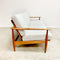 Restored Mid Century Parker 110 Wrap Around Three Seater Sofa Lounge