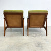 Restored Mid Century Parker Low Rattan Back Model 155 Tasmanian Blackwood Armchair