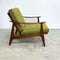 Restored Mid Century Parker Low Rattan Back Model 155 Tasmanian Blackwood Armchair