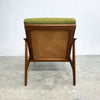 Restored Mid Century Parker Low Rattan Back Model 155 Tasmanian Blackwood Armchair
