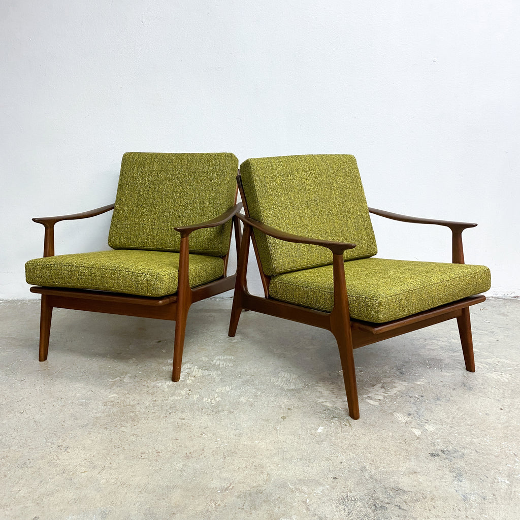 Restored Mid Century Parker Low Rattan Back Model 155 Tasmanian Blackwood Armchair