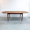 Restored Mid Century Parker Teak D-End Extension Dining Table